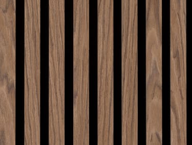 Walnut Acoustic Fluted Panel - 3 Sided